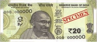 INR 20 Bills